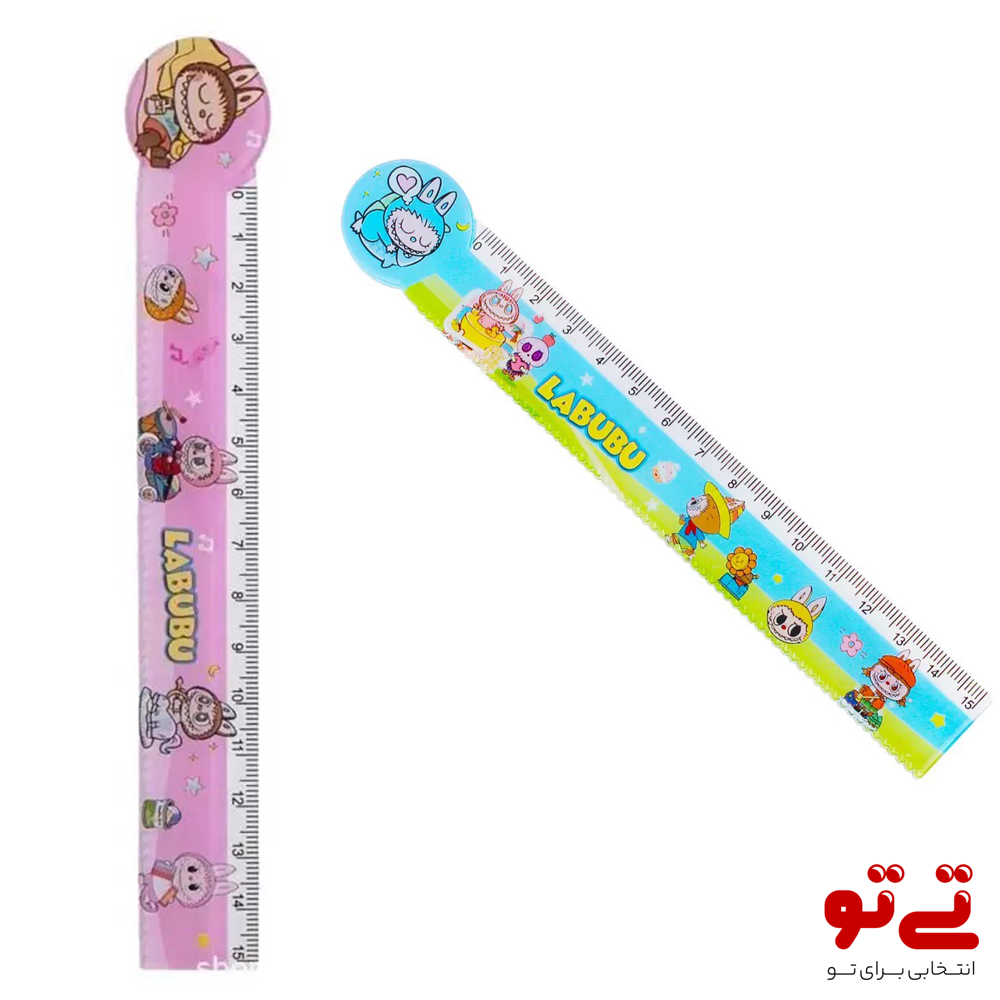 خط کش 15 سانتی طرح لبوبو مدل2639